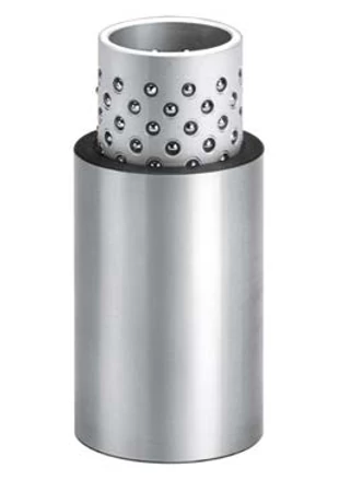 Vezetőegység, sima, alumínium golyóskosárral - ST7402.60x077x094