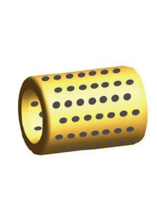 Bronz vezetőpersely grafitbetéttel perem nélkül 25x35x25