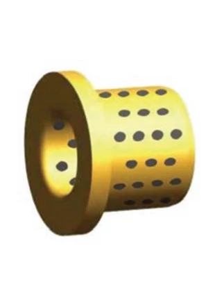 Bronz vezetőpersely grafitbetéttel peremes 60x80