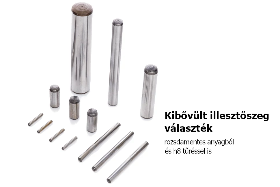 Rozsdamentes illesztőszegek